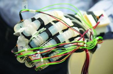 Assistive robotic hand prototype with embedded wiring and sensors